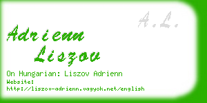 adrienn liszov business card